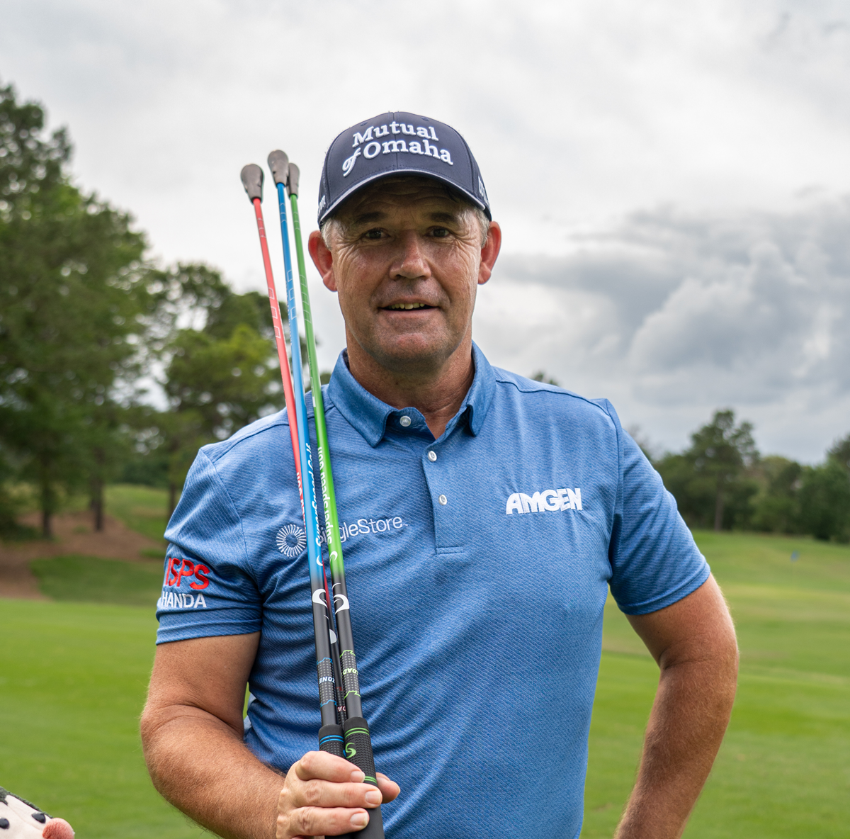 Padraig Harrington, 3x major champion and SuperSpeed Golf ambassador, training swing speed with Speed Sticks Pro